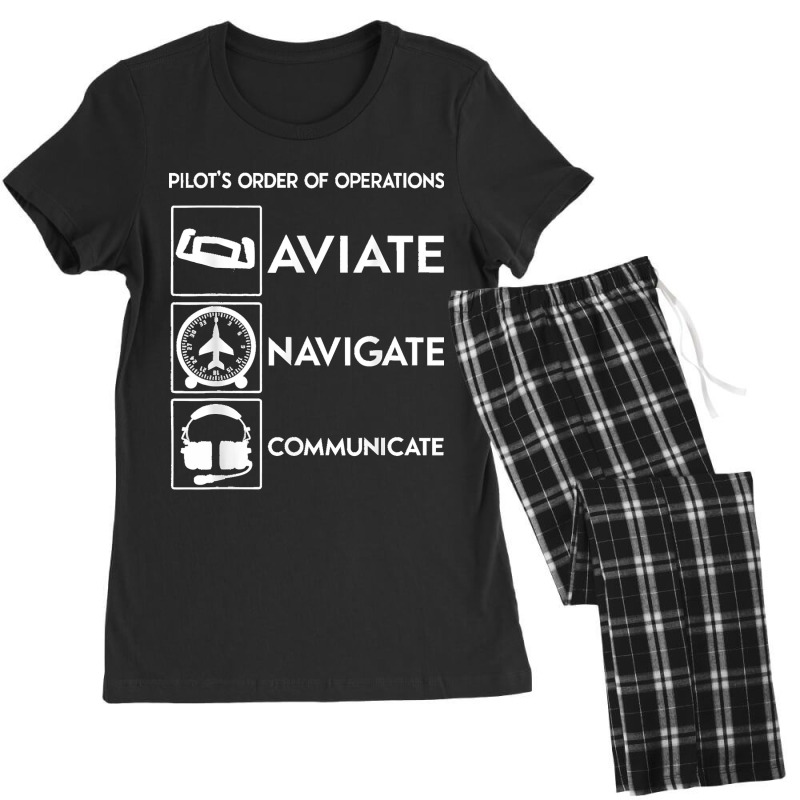 Pilot Order Of Operations Aviate Navigate Communicate V2. Women's Pajamas Set by saterseim | Artistshot