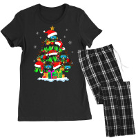 Awesome Christmas Tree With Diving Ball T  Shirt Diving Christmas Sant Women's Pajamas Set | Artistshot