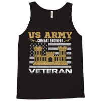 Vintage Us Army Combat Engineer Combat Engineer Veteran Gift For Fans Tank Top | Artistshot