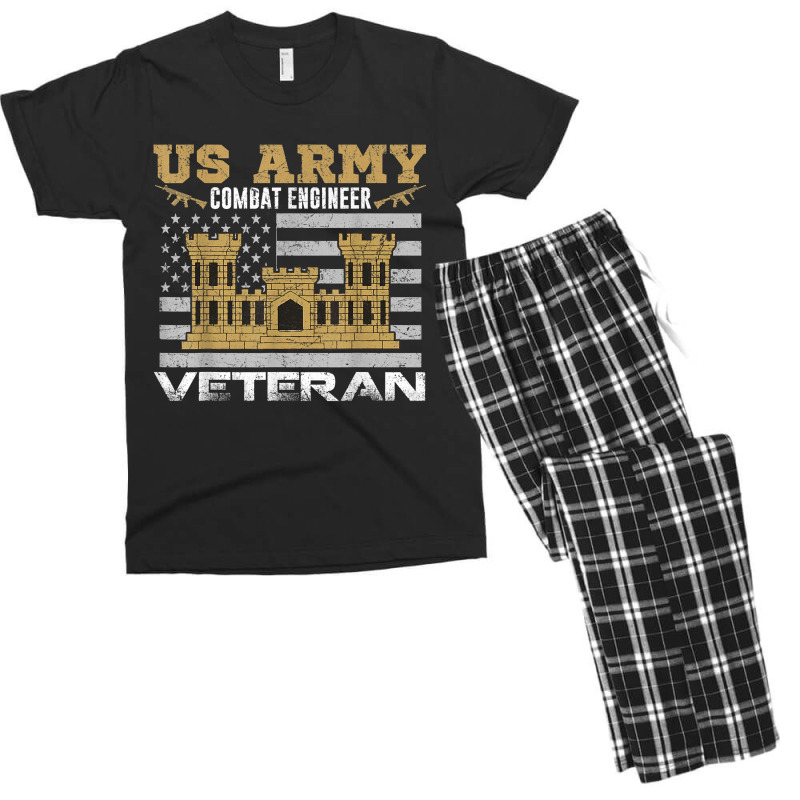 Vintage Us Army Combat Engineer Combat Engineer Veteran Gift For Fans Men's T-shirt Pajama Set by SonjaBogenschutz | Artistshot