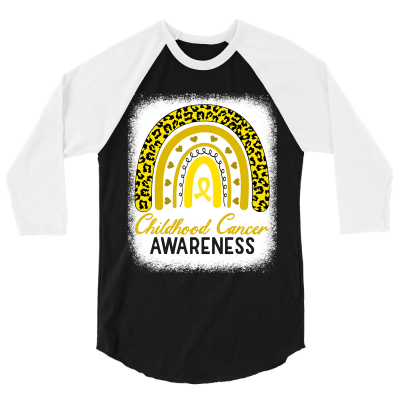 Childhood Cancer Awareness Hope Support Strong Warrior 3/4 Sleeve Shirt | Artistshot