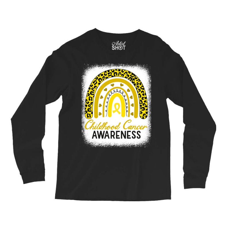 Childhood Cancer Awareness Hope Support Strong Warrior Long Sleeve Shirts | Artistshot