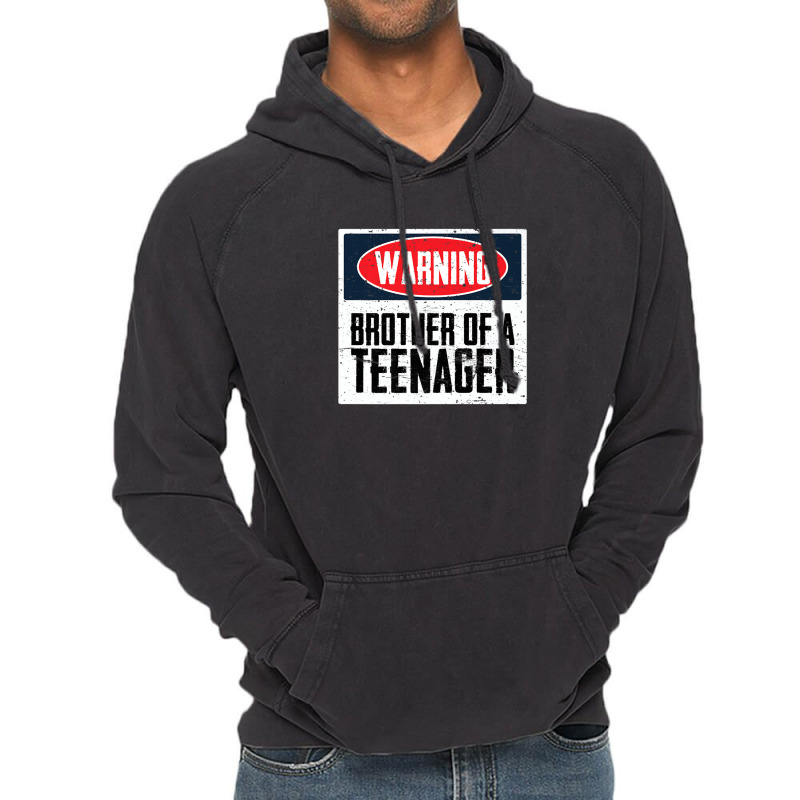 Brother Of A Teenager Official Teenager Matching Tees Vintage Hoodie | Artistshot