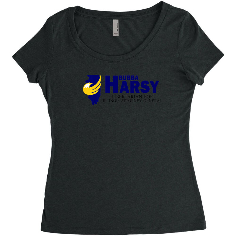 Bubba Harsy - Libertarian For Illinois Attorney General Women's Triblend Scoop T-shirt by KadeBarry | Artistshot