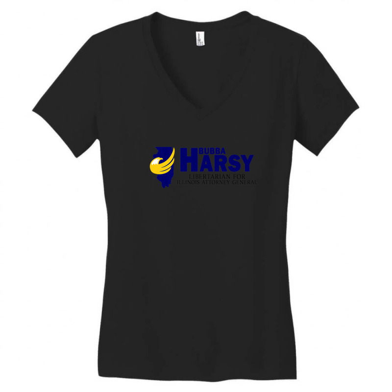 Bubba Harsy - Libertarian For Illinois Attorney General Women's V-Neck T-Shirt by KadeBarry | Artistshot