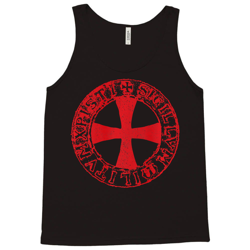 Mens Crusader Knight  Knights Templar Cross T  Badge Tank Top | Artistshot