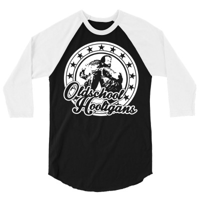 Oldschool Hooligans 3/4 Sleeve Shirt Designed By Riqo