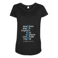 Science Word Play Educational Novelty Gift Maternity Scoop Neck T-shirt | Artistshot