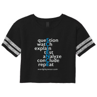 Science Word Play Educational Novelty Gift Scorecard Crop Tee | Artistshot