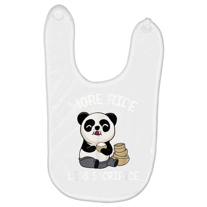 More Rice Cute Panda Bear Cool Chinese Fun Asian Food Lover T Shirt Baby Bibs by cm-arts | Artistshot