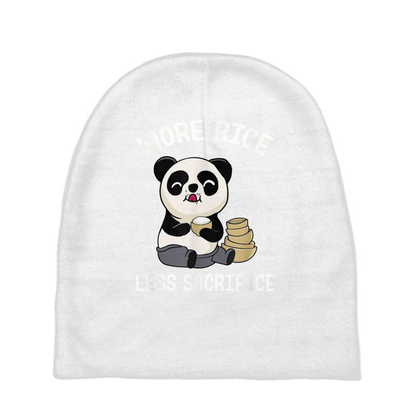 More Rice Cute Panda Bear Cool Chinese Fun Asian Food Lover T Shirt Baby Beanies by cm-arts | Artistshot