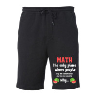 Math And Watermelons Mathematics Calculation Number T Shirt Fleece Short | Artistshot