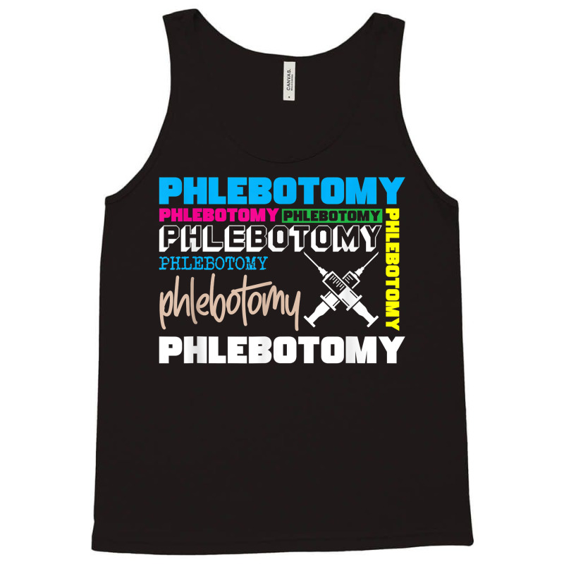 Syringe Phlebotomy Phlebotomist Veins Blood Donor Gift For Fans Tank Top | Artistshot