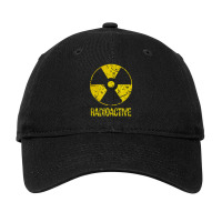 Vintage Nostalgic Radioactive Nuclear War Symbol Adjustable Cap | Artistshot