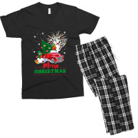 Vintage Wagon Christmas T-shirt - Tree On Car Xmas Vacation T-shirt Men's T-shirt Pajama Set | Artistshot