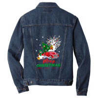 Vintage Wagon Christmas T-shirt - Tree On Car Xmas Vacation T-shirt Men Denim Jacket | Artistshot