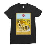 Strade Bianche Retro Cycling Art Ladies Fitted T-shirt | Artistshot