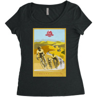 Strade Bianche Retro Cycling Art Women's Triblend Scoop T-shirt | Artistshot