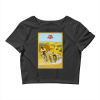 Strade Bianche Retro Cycling Art Crop Top | Artistshot