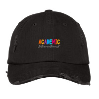 Academic Interventionist Reading Math Title One Teacher Crew Music Ret Vintage Cap | Artistshot