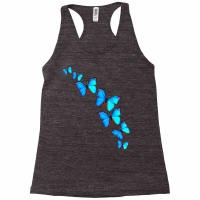 Majestic Butterfly   Blue Butterflies Morpho T Shirt Racerback Tank | Artistshot