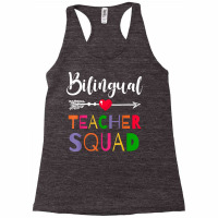 Awesome Bilingual Teacher Squad Funny Colleague T Shirt Racerback Tank | Artistshot