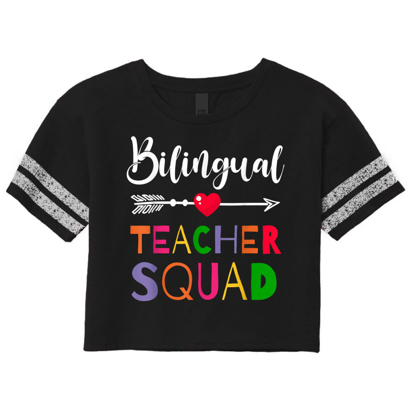 Awesome Bilingual Teacher Squad Funny Colleague T Shirt Scorecard Crop Tee by mantewipuortog | Artistshot