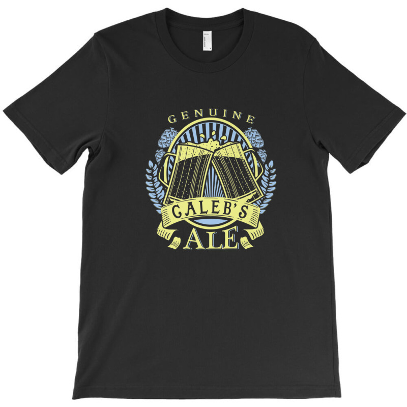 Calebs Ale Fathers Day Beer Drinking Name Gift Tee T-shirt | Artistshot