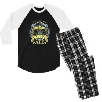 Calebs Ale Fathers Day Beer Drinking Name Gift Tee Men's 3/4 Sleeve Pajama Set | Artistshot