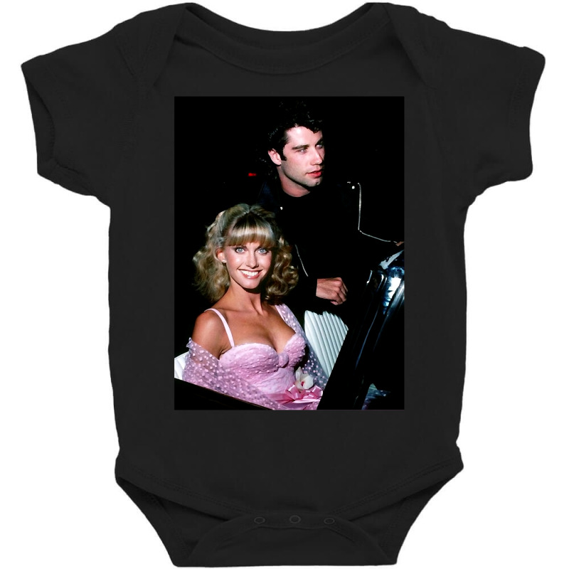 Olivia Newton John John Travolta Movie Premiere 1978 Baby Bodysuit by Jankonen637 | Artistshot