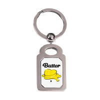 Butter Silver Rectangle Keychain | Artistshot