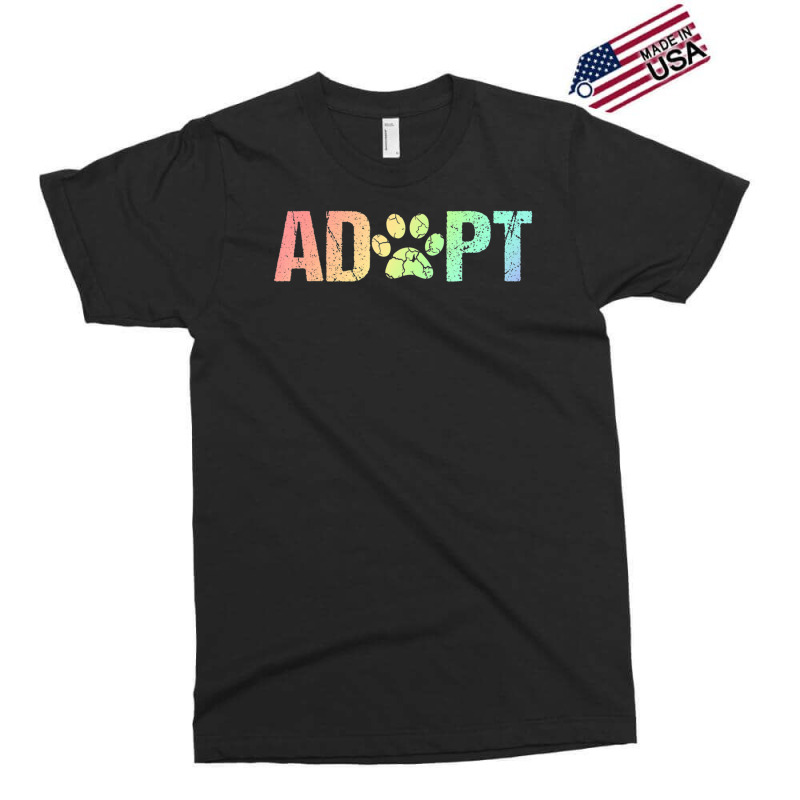 Vintage Rainbow Adopt A Dog Rescue Foster Adoption Month Exclusive T-shirt by Jerhogen528 | Artistshot