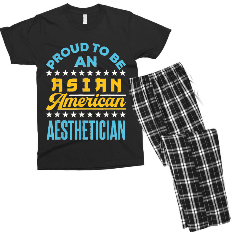 Proud To Be An Asian American Aesthetician Api Aapi Men's T-shirt Pajama Set | Artistshot