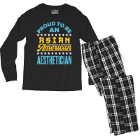 Proud To Be An Asian American Aesthetician Api Aapi Men's Long Sleeve Pajama Set | Artistshot