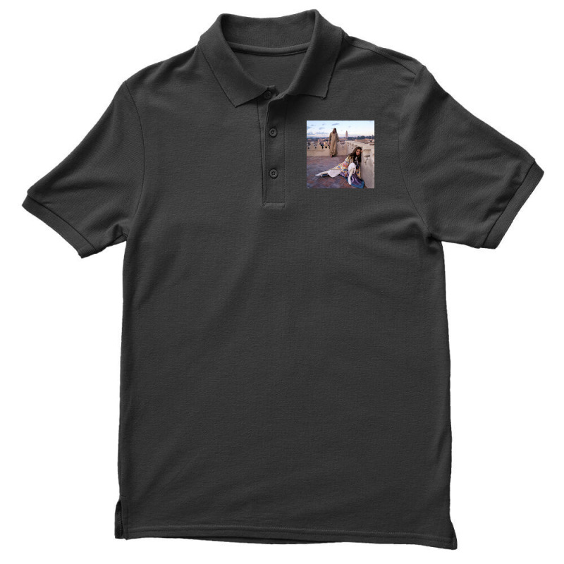 Paul Getty Jr And Talitha Getty On A Terrace Men's Polo Shirt | Artistshot