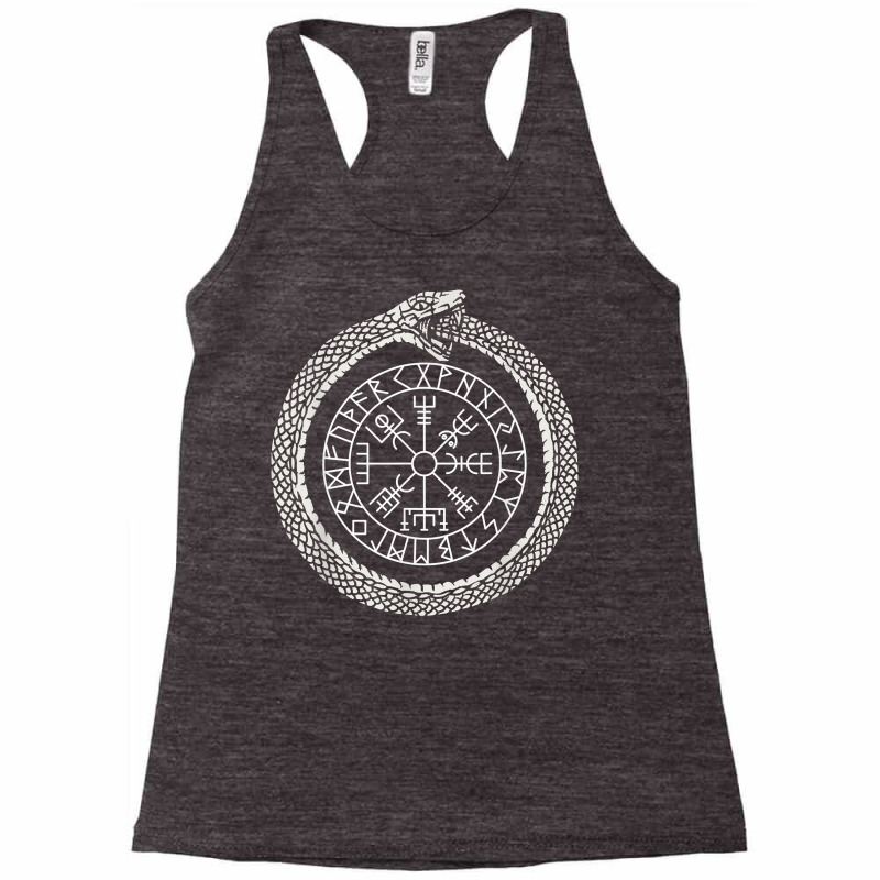 Mystic Ouroboros   Ancient Viking Symbol Vegvisir   Norse T Shirt Racerback Tank by pytudaetysy | Artistshot