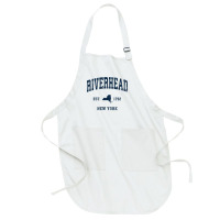 Riverhead New York Ny Vintage Athletic Navy Sports Design T Shirt Full-length Apron | Artistshot