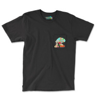 Pitbull And Bunny Hunting Egg Tree Pocket T-shirt | Artistshot