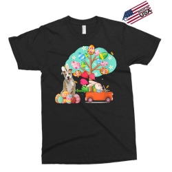 pitbull and bunny hunting egg tree Exclusive T-shirt | Artistshot