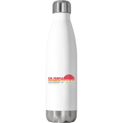Cats Ew People Stainless Steel Water Bottle Designed By Bariteau Hannah