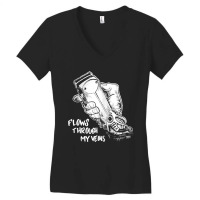 Flows Through My Veins Hair Cutting Barber Ts For Men W Women's V-neck T-shirt | Artistshot