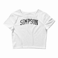 Simpson Athletic Arch College University Alumni T Shirt Crop Top | Artistshot