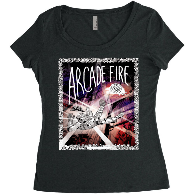 Arcade Fire The Arcade Fire Women's Triblend Scoop T-shirt by ROSALYN BASS FOURIER | Artistshot