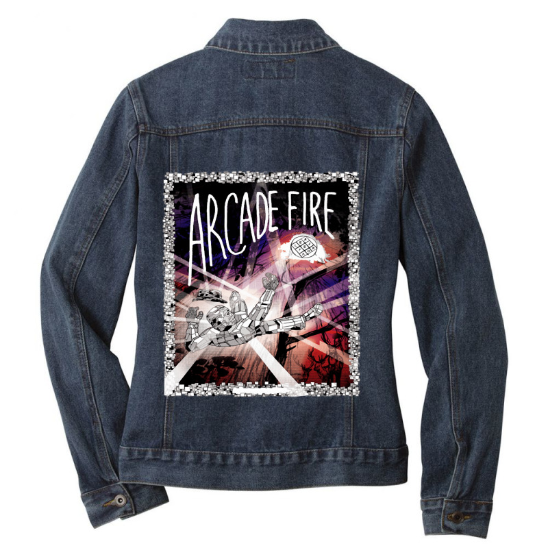 Arcade Fire The Arcade Fire Ladies Denim Jacket by ROSALYN BASS FOURIER | Artistshot