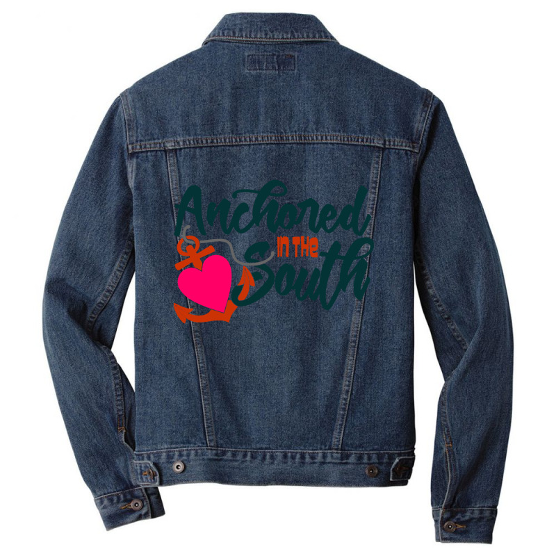 Anchored In The South Men Denim Jacket by KENZU | Artistshot