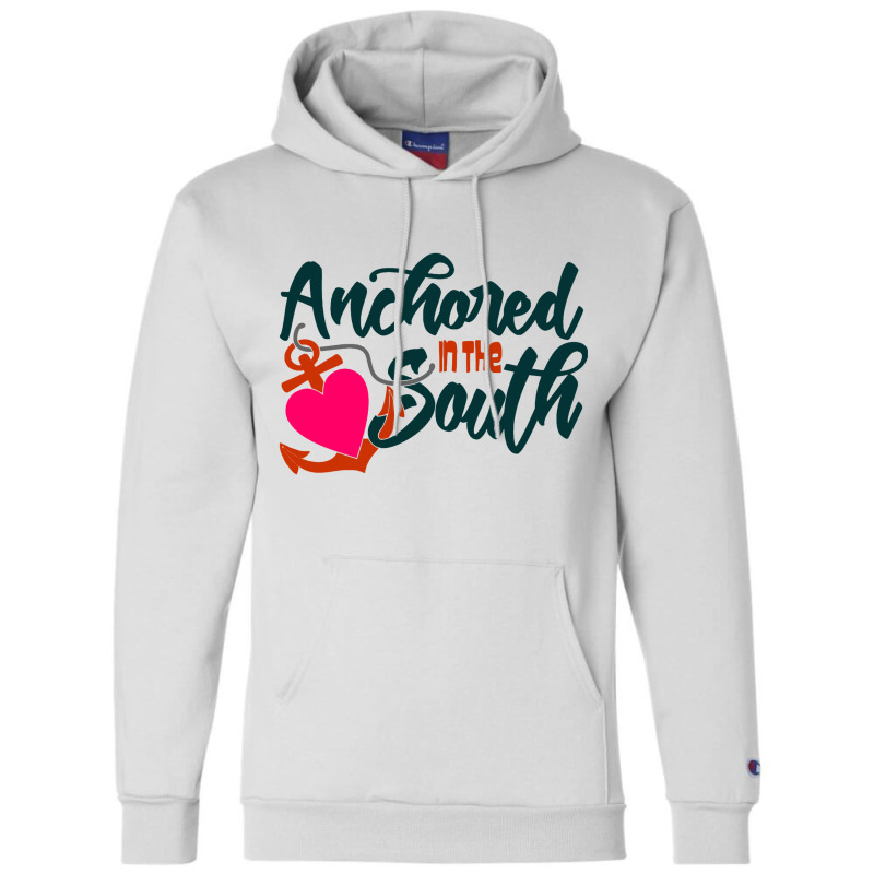 Anchored In The South Champion Hoodie by KENZU | Artistshot