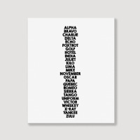 Phonetic Alphabet Portrait Canvas Print | Artistshot