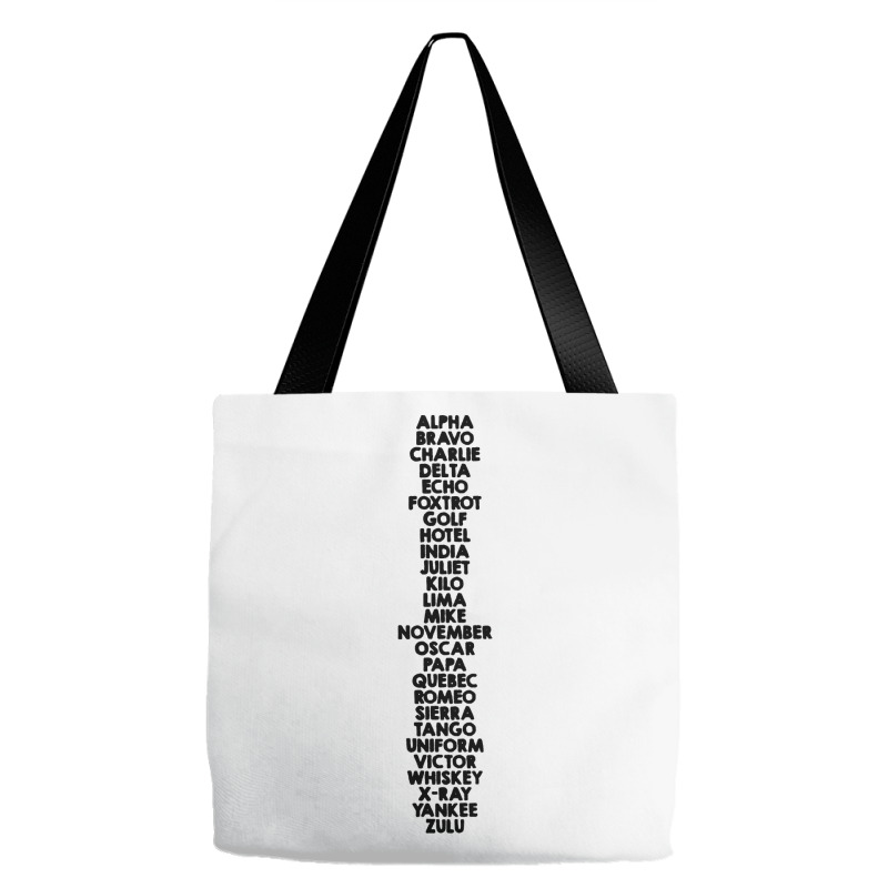 Phonetic Alphabet Tote Bags | Artistshot