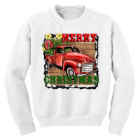 Merry Christmas With Truck Youth Sweatshirt | Artistshot