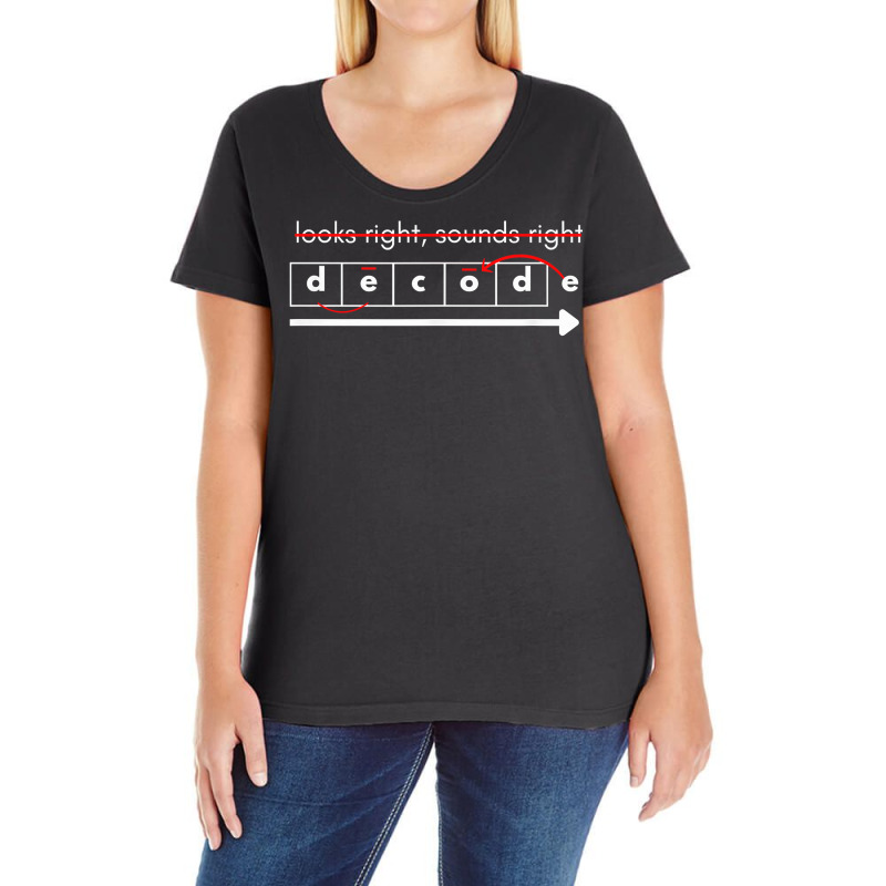 Science Of Reading Decode T Shirt Ladies Curvy T-Shirt by cm-arts | Artistshot